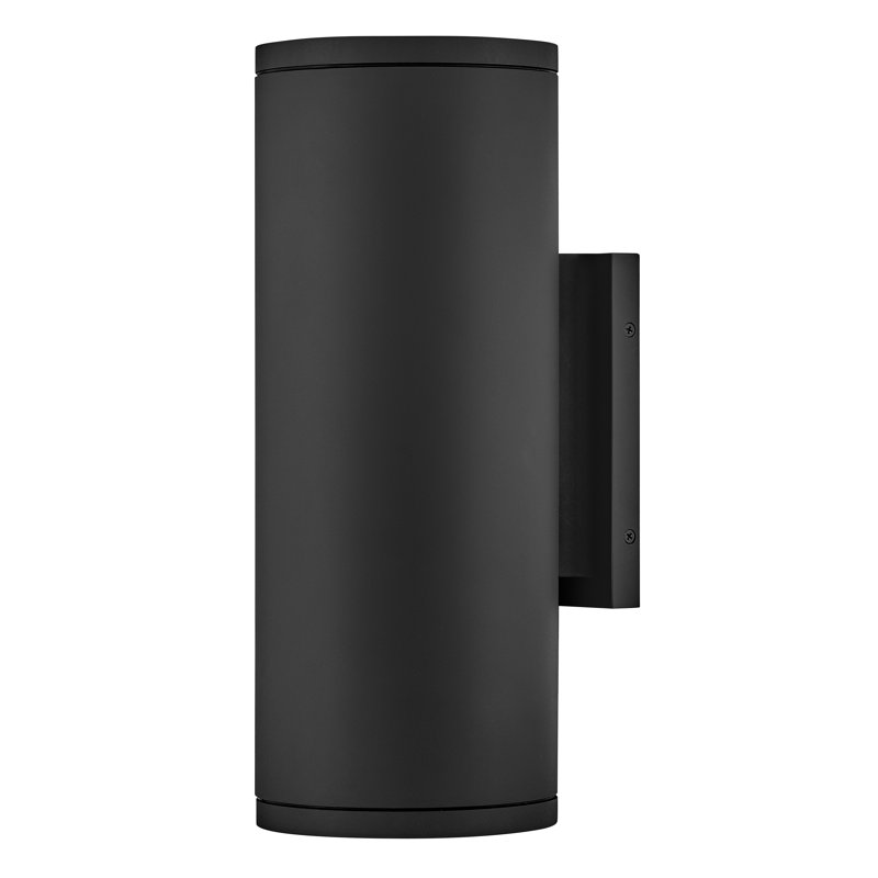 Hinkley Silo Down Light Wall Mount Lantern, Black