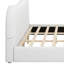Structure de lit moderne tapissier avec pieds en bois-788046168