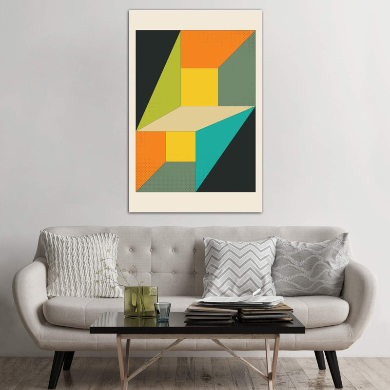 Deja Vu by Jazzberry Blue - Print on Canvas, 66.04 cm H x 45.72 cm W, White Framed