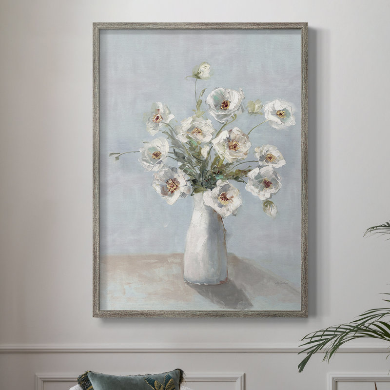 «Prettiest Poppies», reproduction encadrée - bois massif 48914, H 11 po x l 9 po