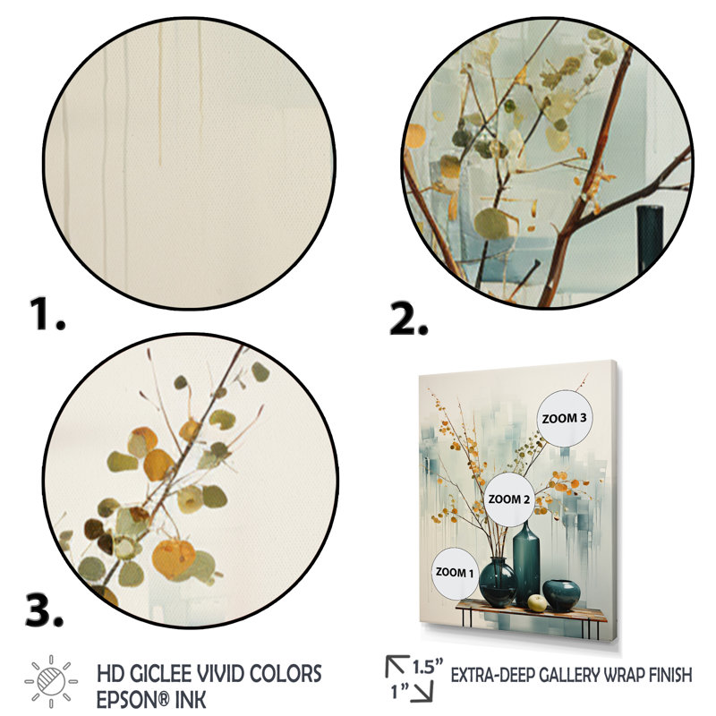 «Yariel Teal», impression sur toile, Cadre photo noir, H 20 po x l 12 po x P 1 po