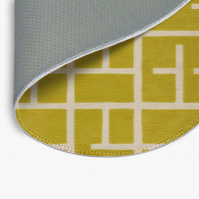 Tapis brun intérieur et extérieur Trellis, Rond 5 pi
