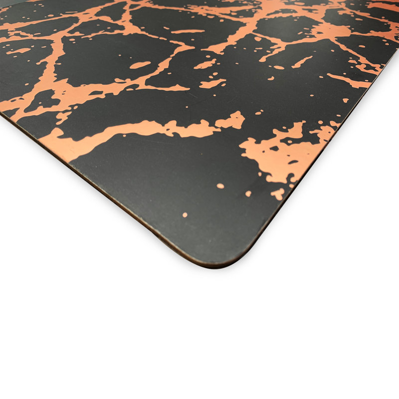 Tapis de table de salle à manger Callison Placemats, Noir / or rose