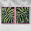 Reproduction encadrée Nocturnal Monstera I-Premium - prête à être accrochée - aucun clou requis - aucun clou requis-280901706-280901701