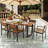 Ananda 6 - Person Acacia Patio Dining Set with Rectangular Table