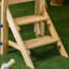 Jeu d'extérieur - Balançoire en bois, glissade et fort, pour 18, 48 mois, cour arrière, conception compacte