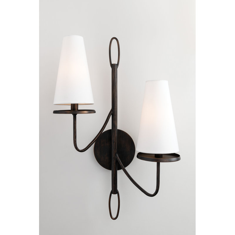 Marcel 2 - Light Armed Sconce, Textured Bronze