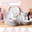 Buran 24 Piece Porcelain China Dinnerware Set - Service for 6