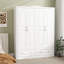 Armoire penderie avec 2 tiroirs, armoire pour chambre