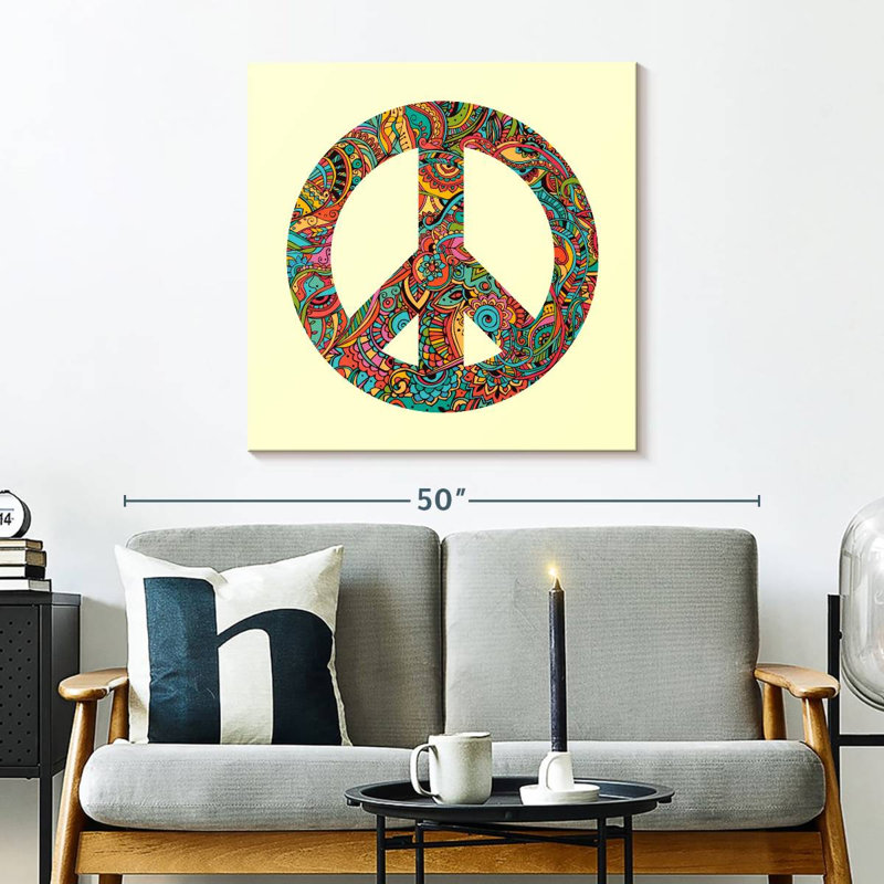 Kimira Abstract Peace, 30" H x 30" W