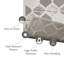 Tapis d'intérieur / extérieur quadrilobe Leick Home Laurus-299293599