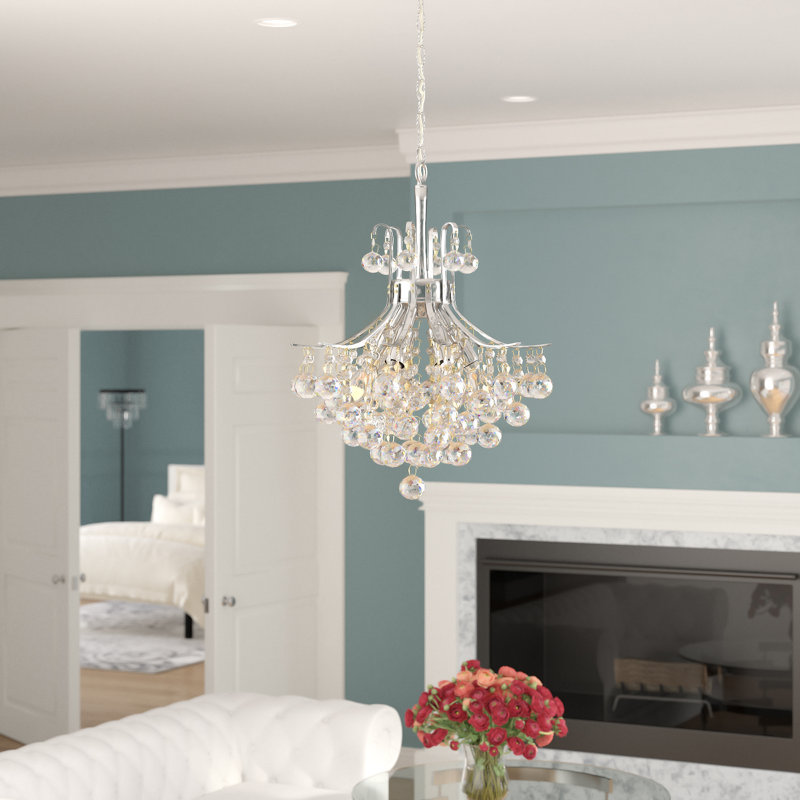 Stoller 6 - Light Dimmable Geometric Chandelier, Chrome