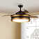 Zalik 52'' Smart Ceiling Fan With 3CCT Dimmable LED Lights And Remote Control, Compatible with Alexa/Google