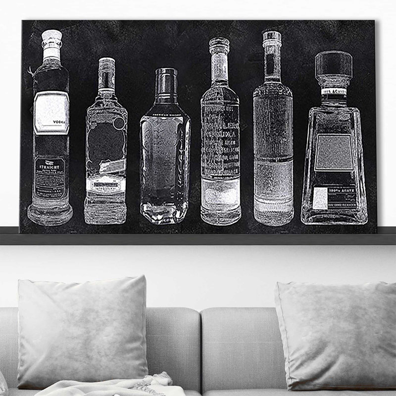 Bar Bar par Natalie Carpentieri - impression, H 28 po x l 48 po x P 1,5 po, Toile tendue