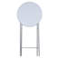 Extendable Round Metal Base Dining Table