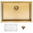 HIGOLD 30 Inch Single Bowl Undermount Kitchen Sink, 16G Stainless Steel PVD Nano Coating,  30"×18"×10" -100206634