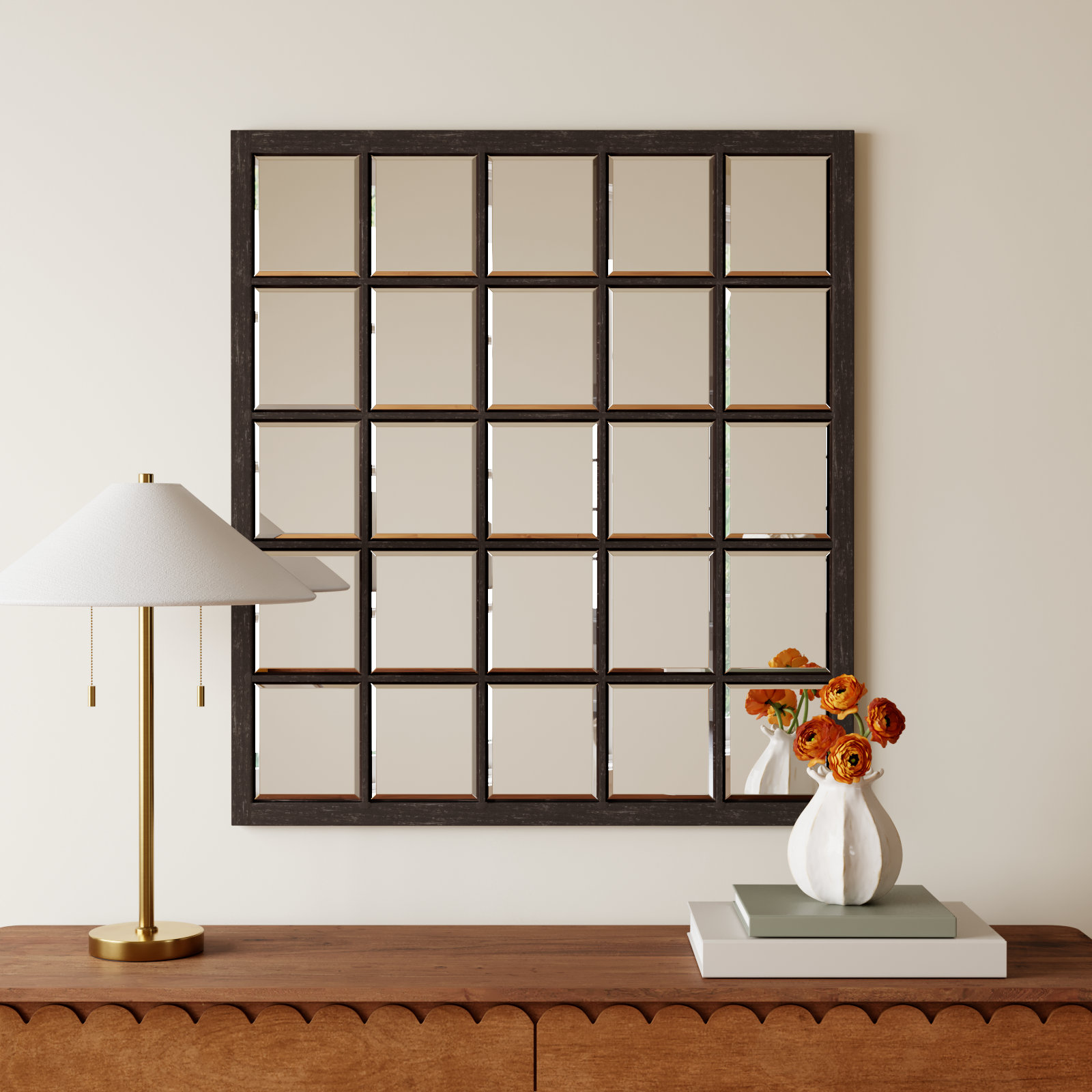 Manu Frameless Accent Mirror, Oil Rubbed Bronze