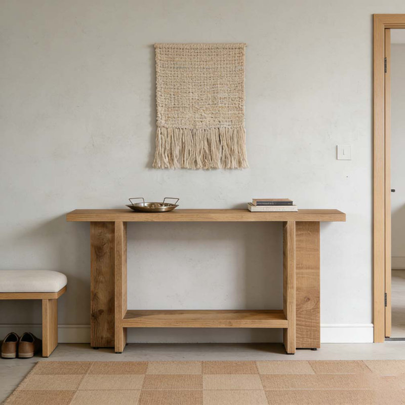 Double-Layer Storage Sofa Table