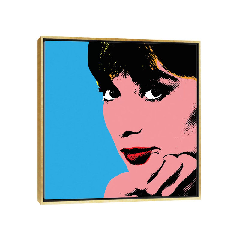 « Audrey Hepburn DOTS » par radio Days-impression d’art graphique, Pas de tapis, H 18 po x l 18 po x 1,5 po