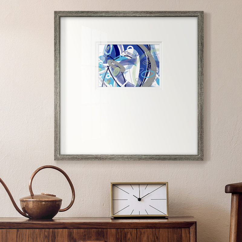Dyana " Blue Flow ", 17" H x 17" W x 1.25" D