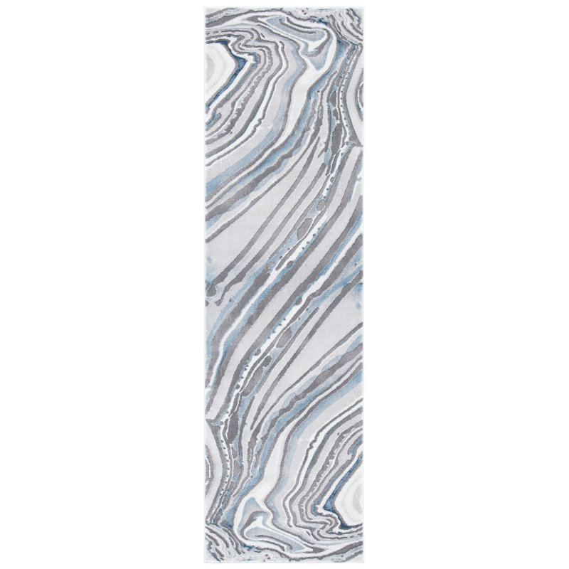 Tapis abstrait Missy Performance, Tapis de couloir 2 pi 3 po x 8 pi