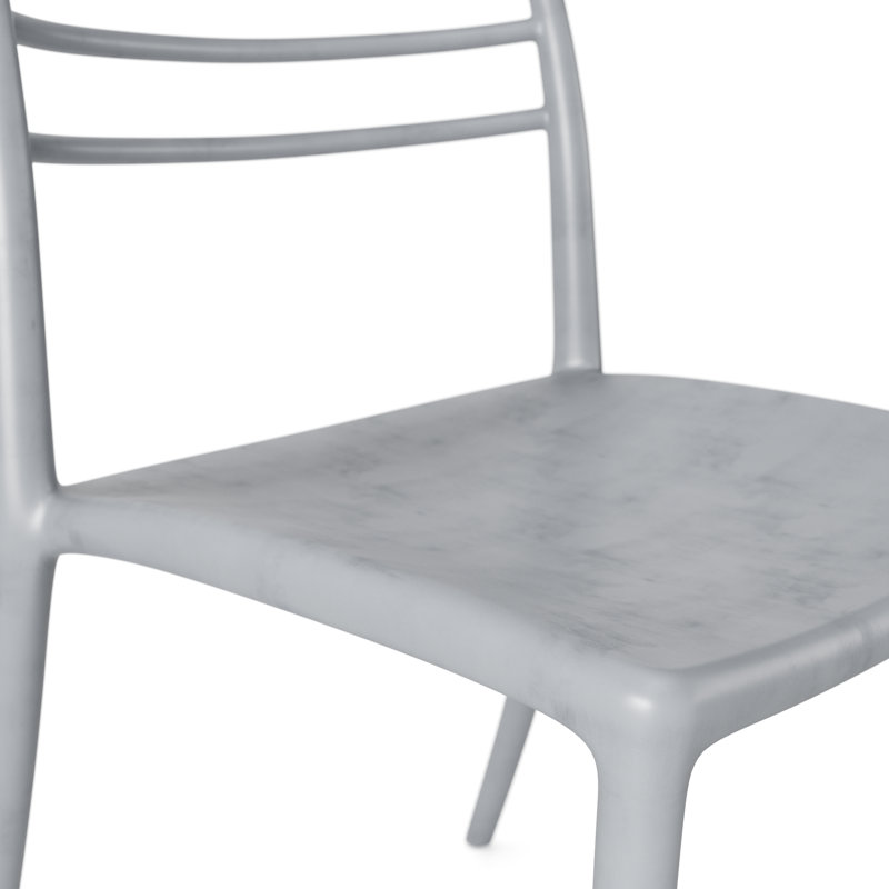 Damhnait 18'' H Stacking Side Chair, Light Grey