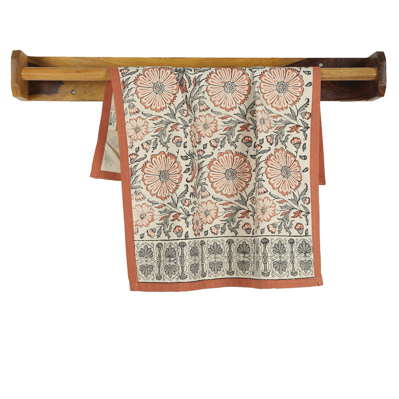 Ensemble de 2 serviettes de cuisine BLOOM, Rouge