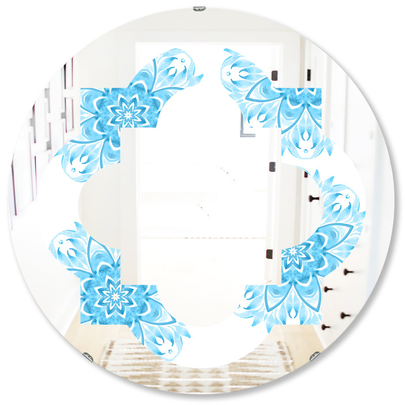 Miroir mural Quatrefoil, H 31,5 po x l po