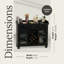 Cabernet Hill Worn Black Wine Console