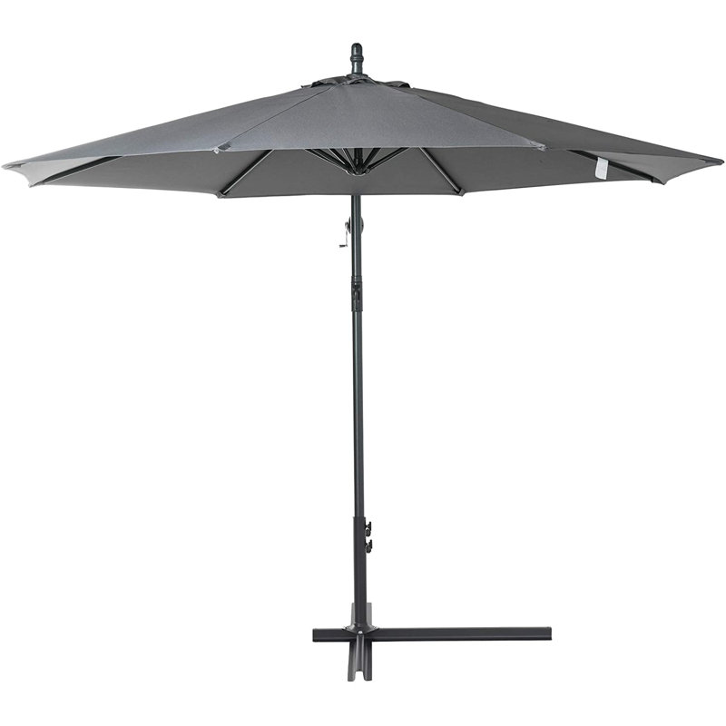 Aarun 295 cm W X 295 cm D Octagonal Cantilever Parasol with Crank Lift