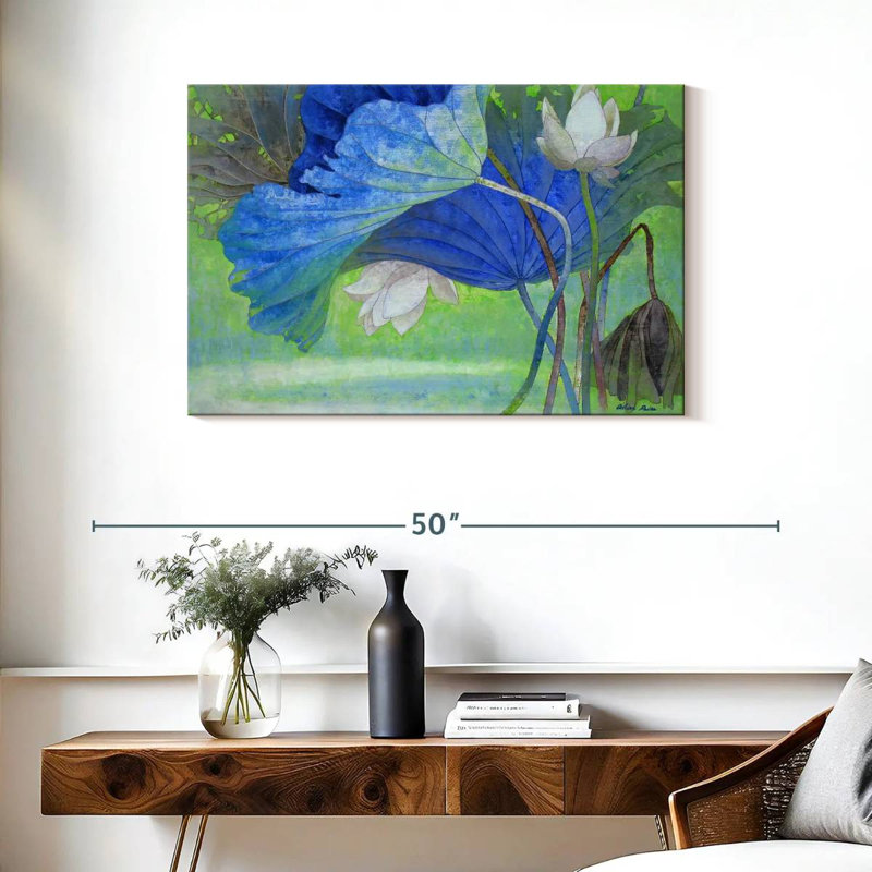 Harnek Azure Early Spring, 24" H x 36" W