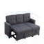 Chaise longue moderne en L avec rangement dissimulé et confort moelleux, parfaite pour les coins du salon