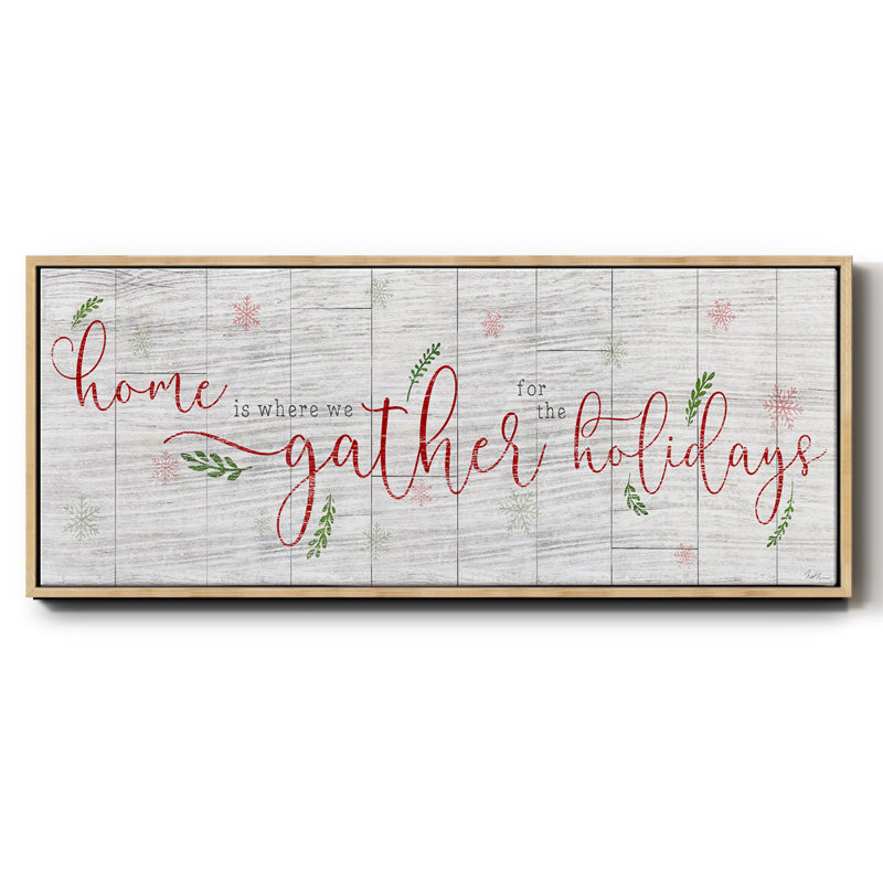 Holidays Gather- Framed Canvas