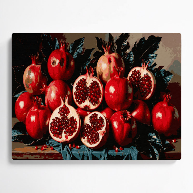 Art mural en métal «Fruit grenade», H 11 po x l 14 po