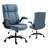 Kroen High Back Ergonomic Executive Office Chair with Flip-up Armrests (Blue)-291726624