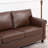 84" Faux Leather Classic Nailhead Trim Sofa with Rolled Arms-1114760363
