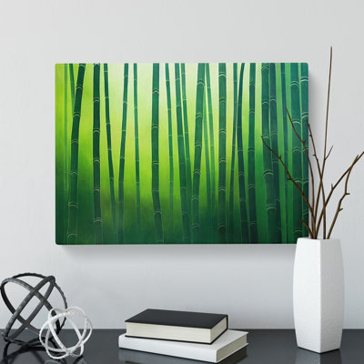 Traditional Bamboo Forest - Wrapped Canvas Print