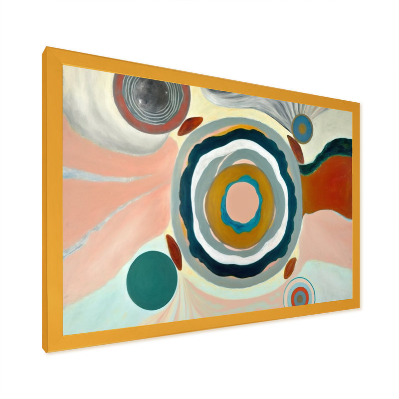 Sagesse mystique Terra Rosa VI 54, L 20 po x H 12 po x P 1 po, Impression sur dorée toile encadrée