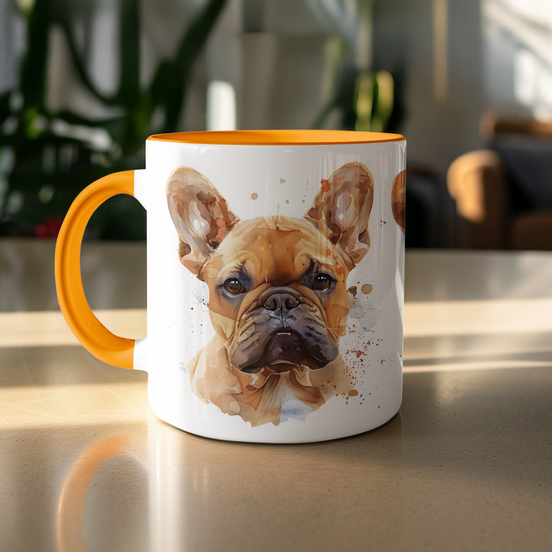 Set of 2 – Watercolor Rottweiler Dog Art Design 11oz Coffee Mug