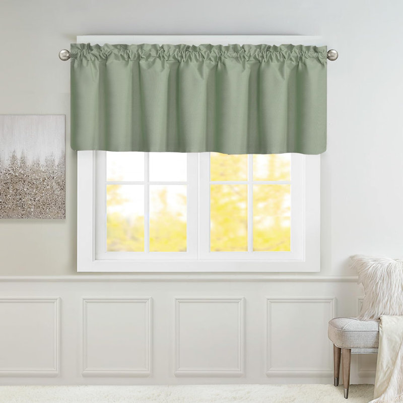 Two‑Panel Blackout Short Curtains, Pink