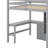 Full Size Loft Bed With Desk And Drawers-1170050527