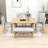 Emere 6-Piece Dining Set,Extendable Table, Upholstered Chairs and Bench-735183214-735183121-735183120