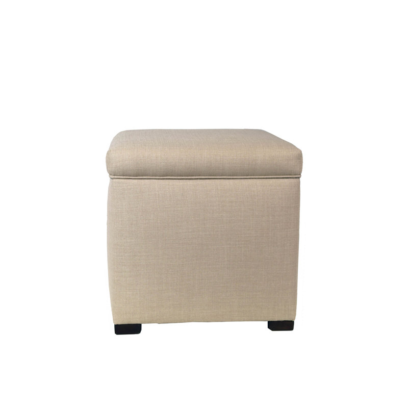 Repose-pieds carré avec rangement 19 po Tinley, Beige