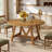 47-inch Solid Wood Round Dining Table, Seats 4-6