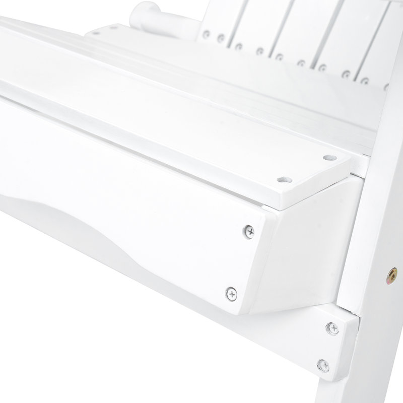 Malibu Adirondack Chair For Patio Garden, White