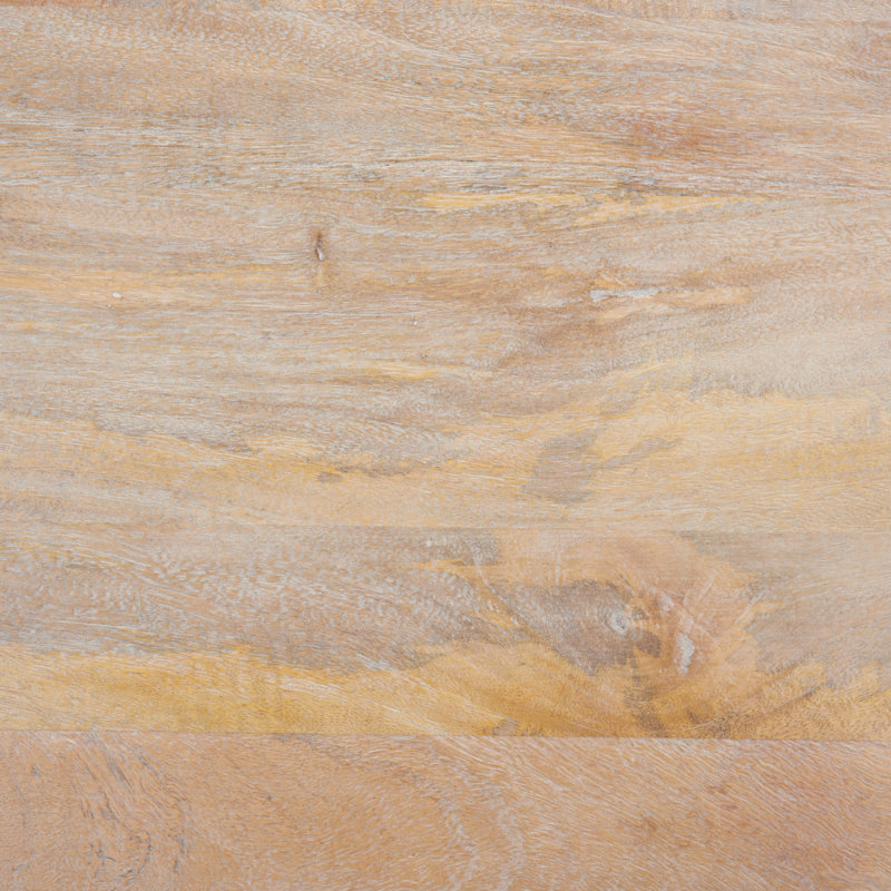Table basse en bois massif Locke, Lavis gris