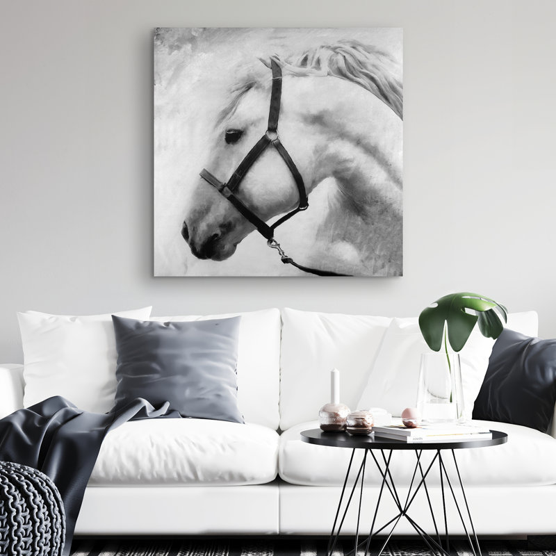 Darius the horse - 32"x32" art on canvas