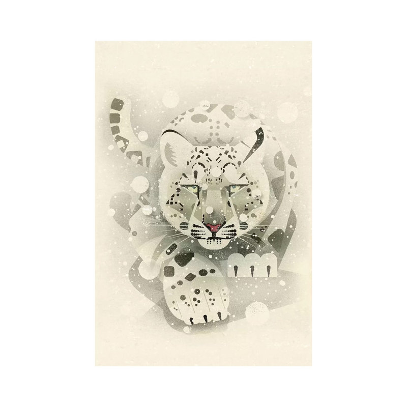 Snow Leopard by Dieter Braun - Print on Canvas, 66.04 cm H x 45.72 cm W x 1.91 cm D, Wrapped Canvas