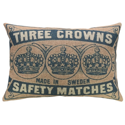  Crowns Linen Throw Pillow