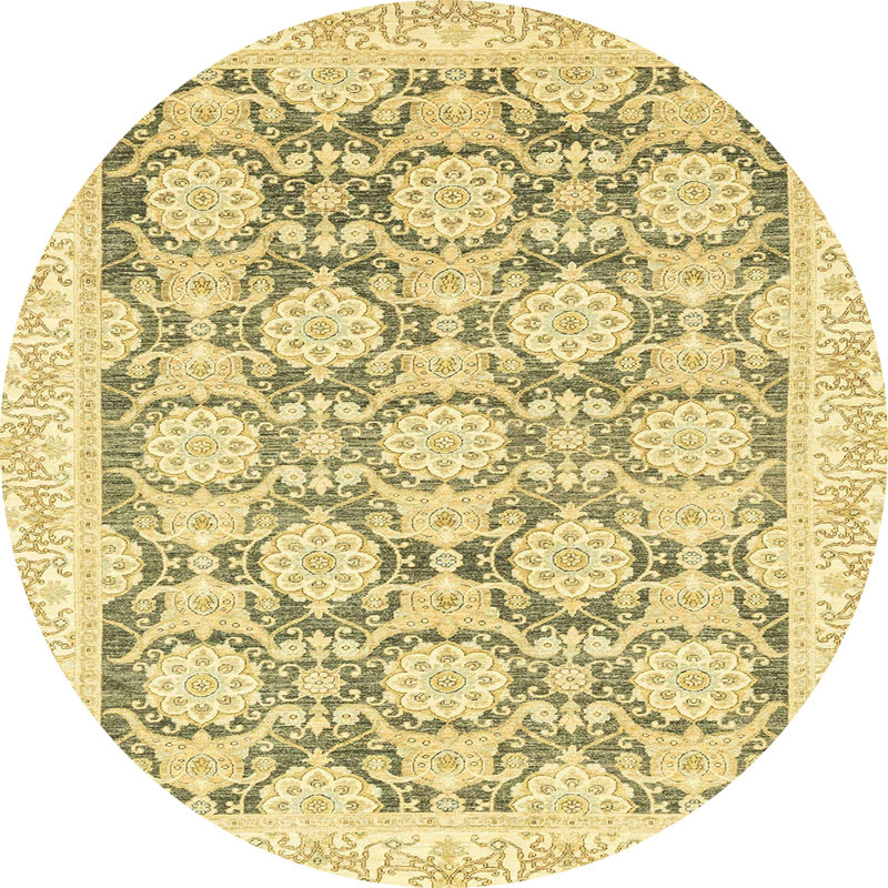 Oriental Indoor Rug, Round 3'